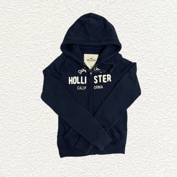 홀리스터 네이비 후드집업 S