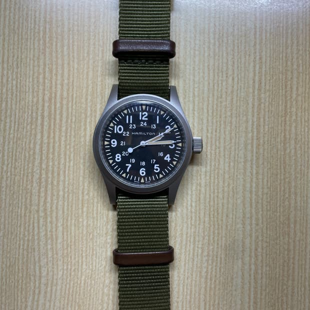 해밀턴 카키필드 메커니컬 38mm (워런티 ~ 27.02.28)