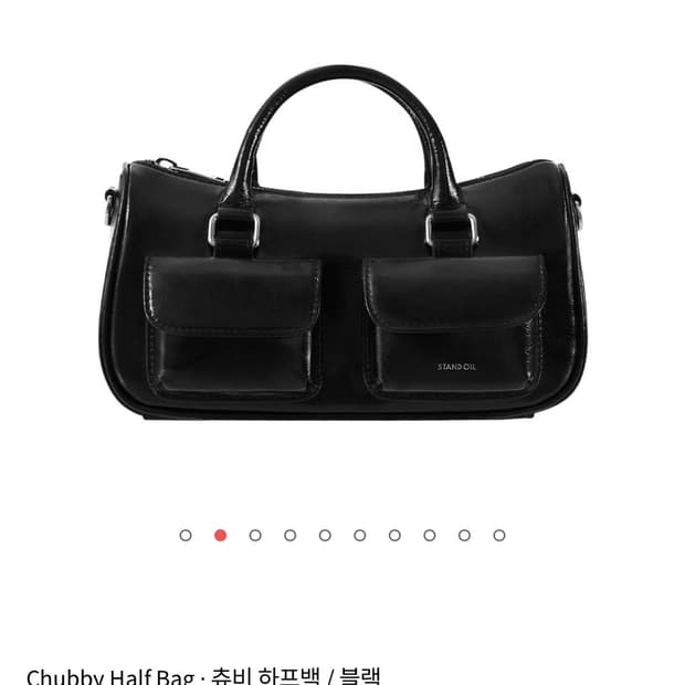 스탠드오일 츄비 하프백 블랙 토트백
