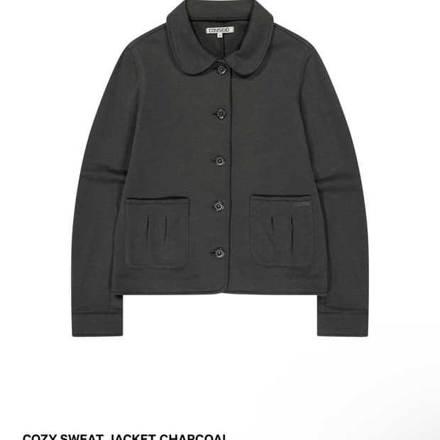 코이세이오 COZY SWEAT JACKET CHARCOAL