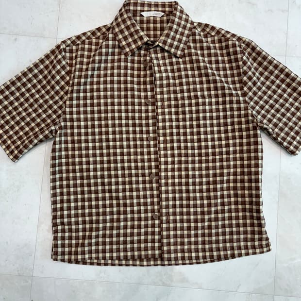 ZARA 체크셔츠 s