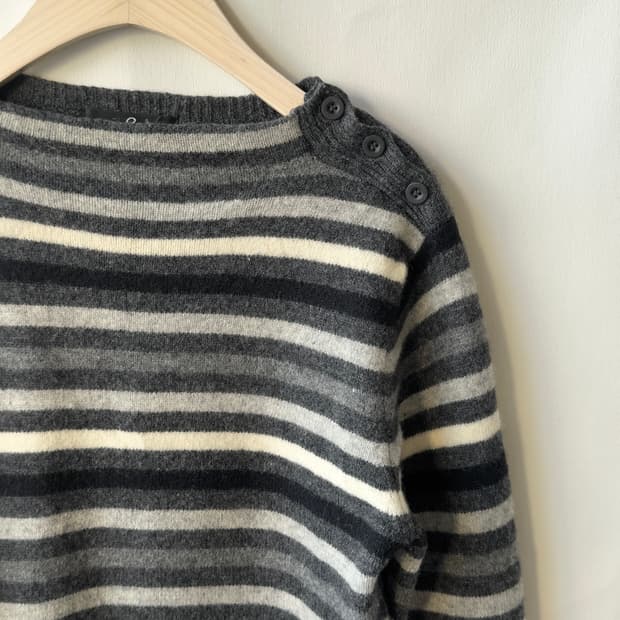 [Belle Maison] border wool blend knit