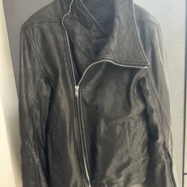 14SS 릭 오웬스 몰리노 레더 자켓 48 사이즈