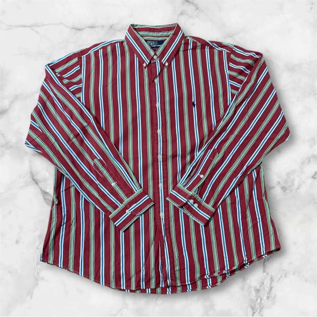 폴로 랄프로렌 - 커스텀 핏 스트라이프 셔츠