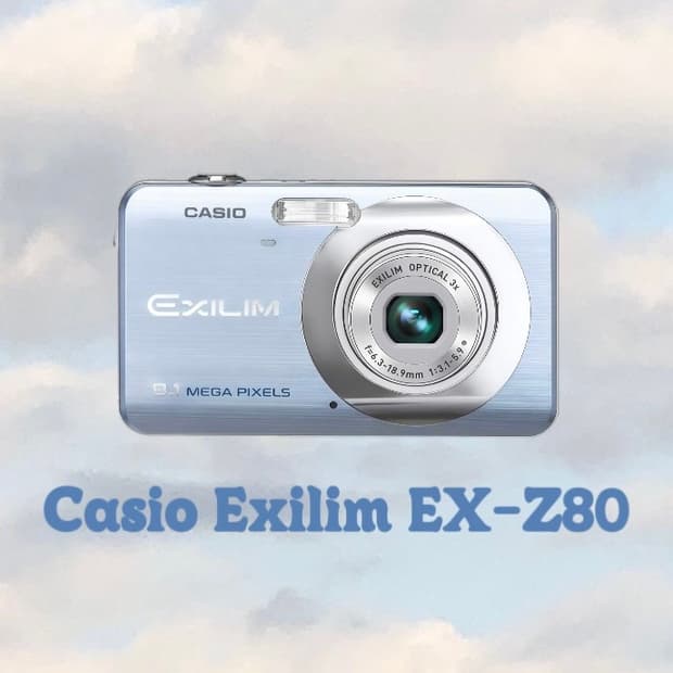 [아이돌 디카🩷/작례O] 카시오 엑슬림 EX-Z80 블루 디지털 카메라