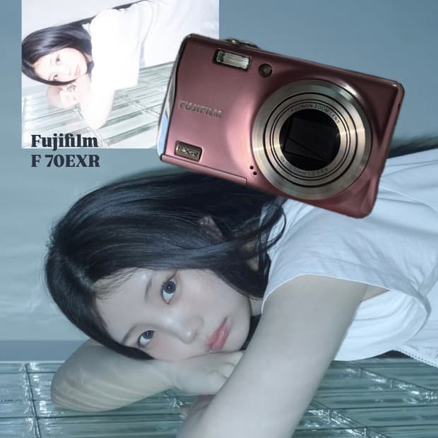 후지필름 F70EXR 핑크 (아일릿 디카)