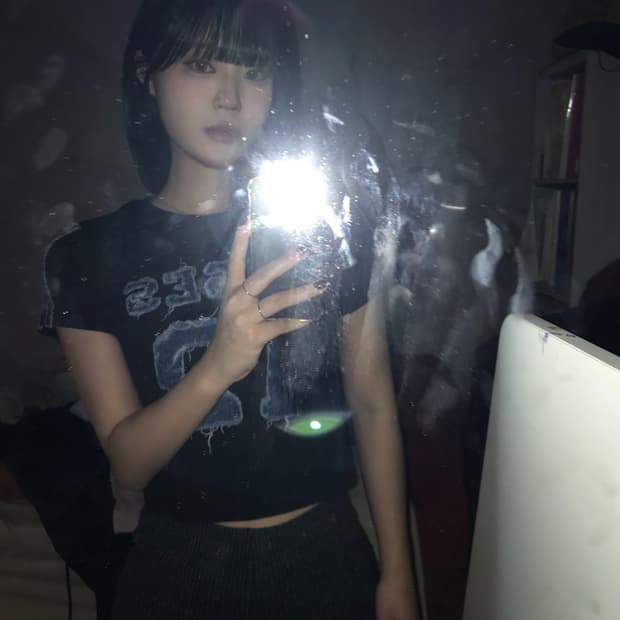 2000아카이브스 반팔 크롭티
