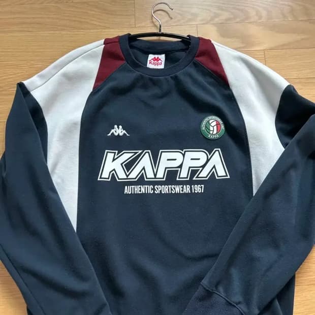 카파 OTP 오프더피치 컬러블럭 크루넥 스웨트셔츠 네이비