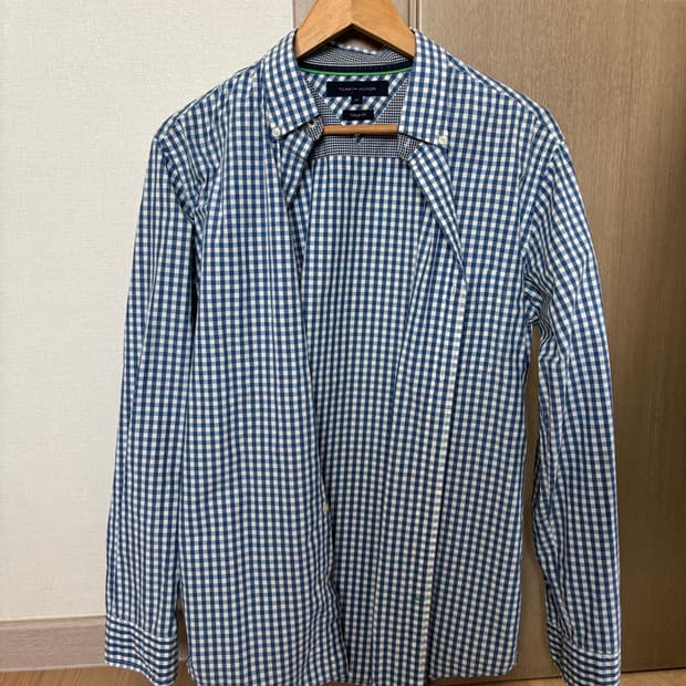 타미힐피거셔츠 깅엄체크 