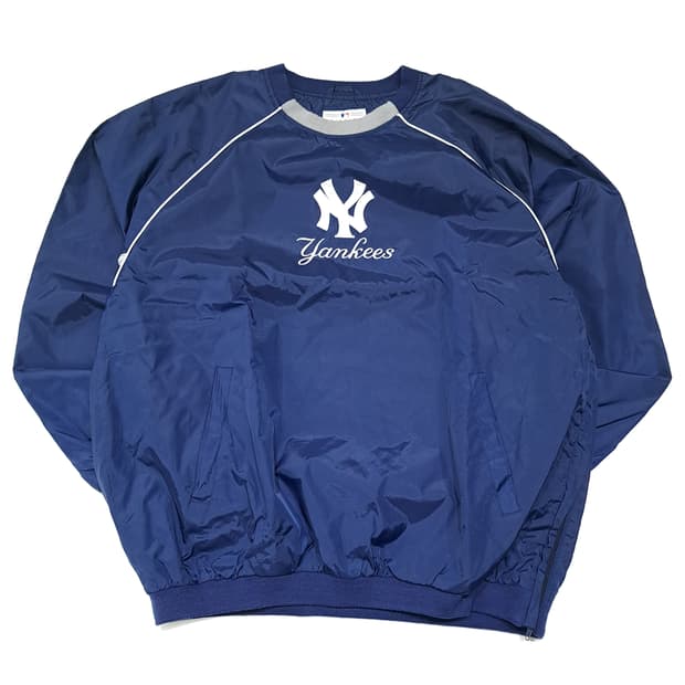 CL304 L 엠엘비 90s 폴리 사이드지퍼 네이비 윈드브레이커 자켓