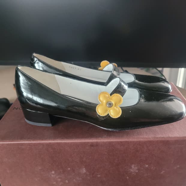 louis vuitton 루이비통 메리제인 꽃무늬 구두 슈즈 36