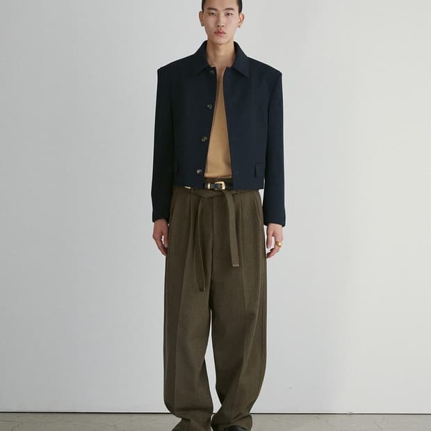 렉토 울 블렌드 숏자켓 M