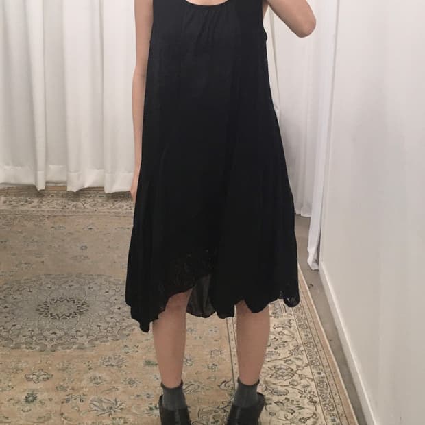 블랙 나시 원피스