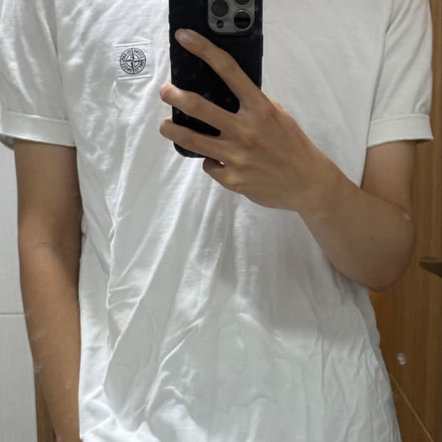 스톤아일랜드 화이트 카라티 XL