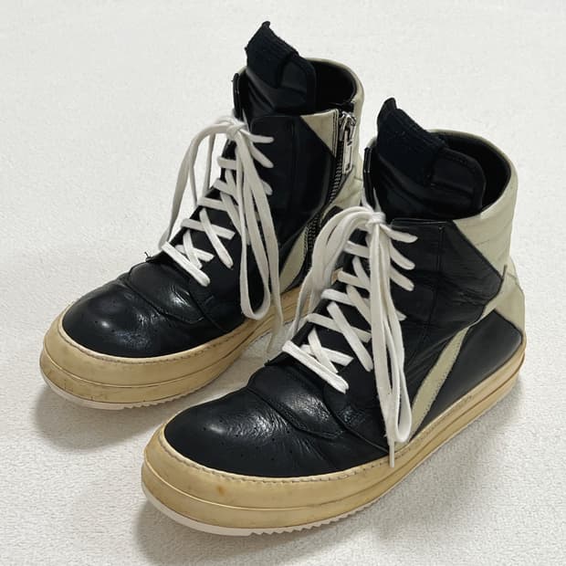 릭오웬스 11SS 혀짧 지오바스켓 모노크롬 LFE