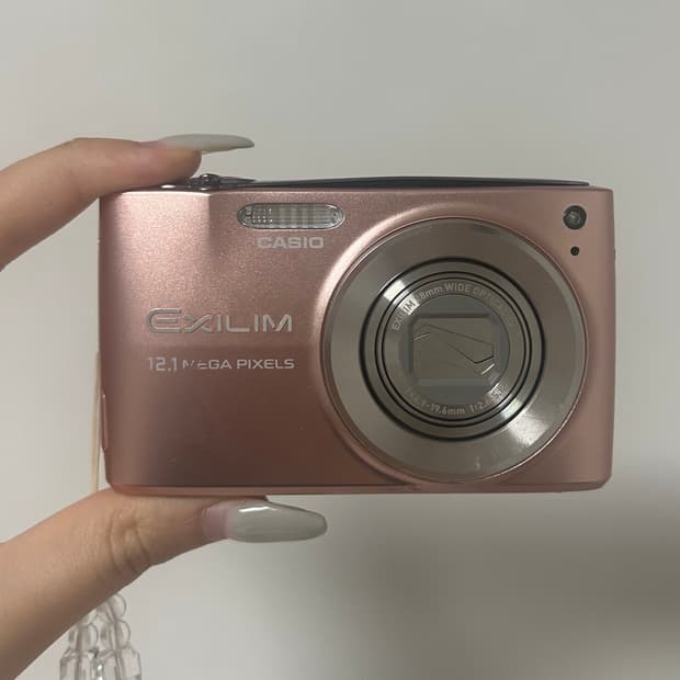 카시오 엑슬림 EX-Z400 핑크 디지털 카메라 풀박스 세트casio e