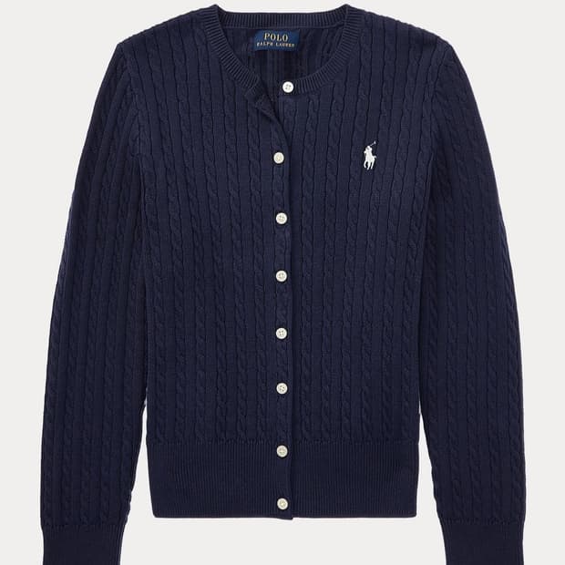 폴로 걸즈 가디건 헌터 네이비 XL