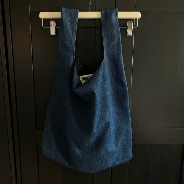 MM6 denim tote bag