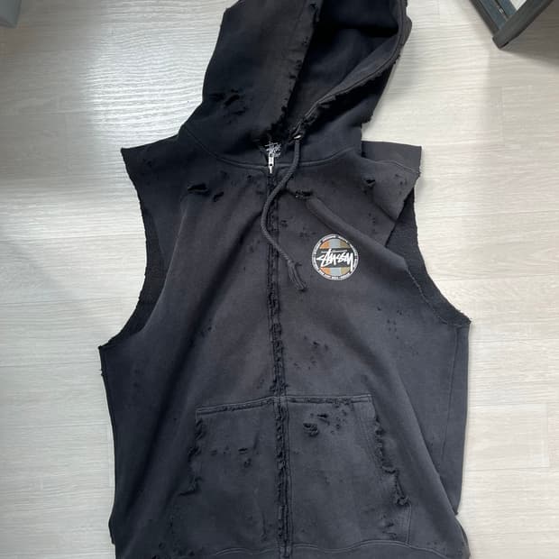 stussy 후드 베스트