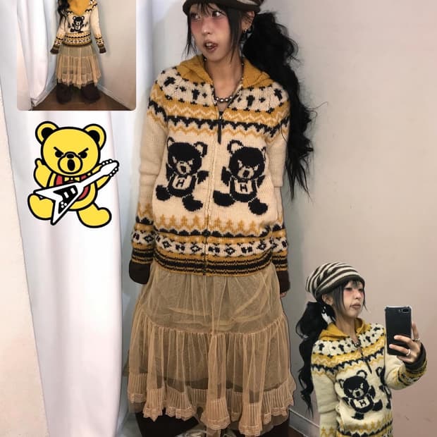 Hysteric Glamour Fxxk Bear Cowichan