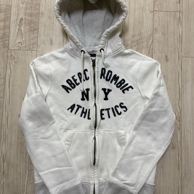 아베크롬비 후드집업 화이트 xl