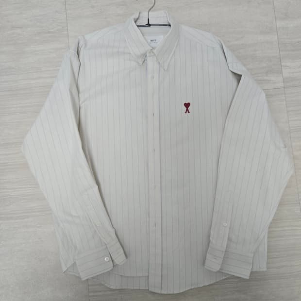 [S] 아미 스트라이프 코튼 면 셔츠