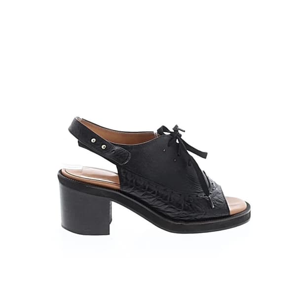 레이크넨 Reike nen 가죽 오픈토 샌들힐