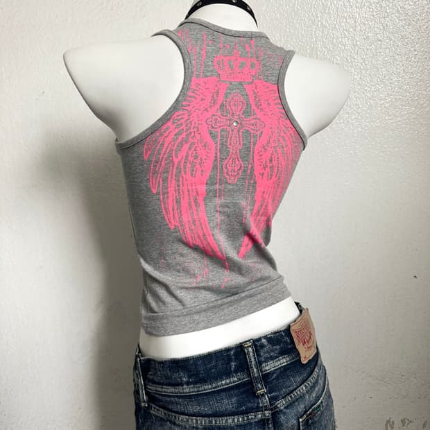 Back Crown Wing Slim Sleeveless