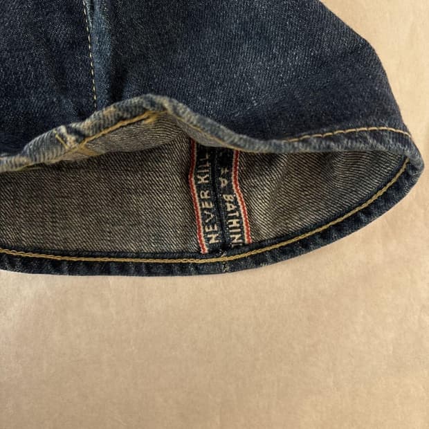 A Bathing ape 베이프 니고 셀비지 데님팬츠