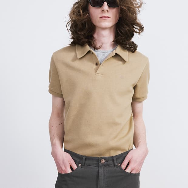 [새상품] 26SS 렉토 슬림 핏 피케 pk 폴로 카라 탑 베이지 카키