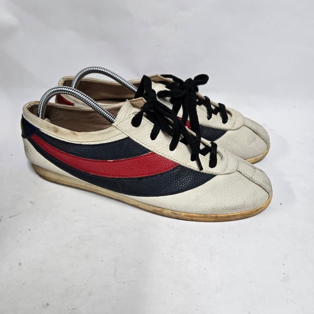 구찌 파라체르 가죽 로우탑 스니커즈 255