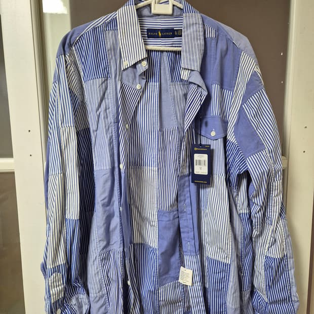 폴로 랄프로렌 패치워크 셔츠 XL