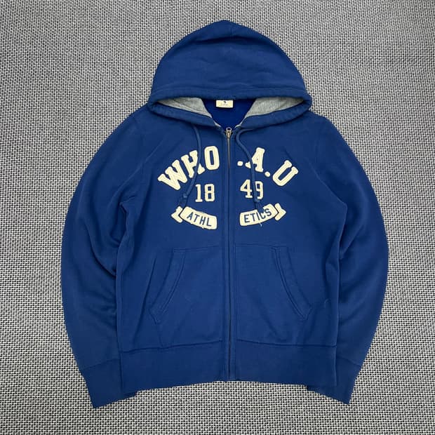 착샷O 후아유 딥블루 후드집업