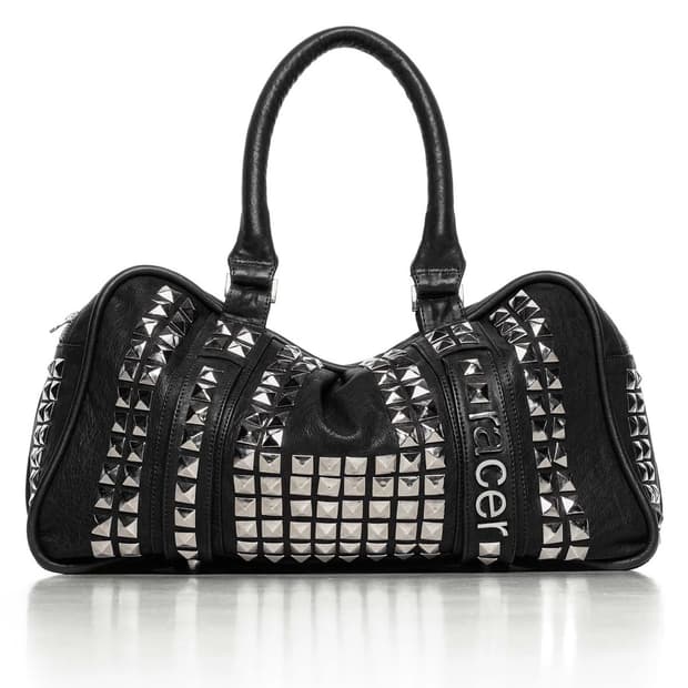 레이서 월드 와이드 스터디드 레더 백 racerworldwide