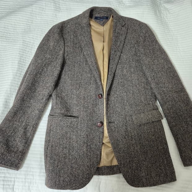 타미 힐피거 울 헤링본 블레이저 자켓 팝니다.