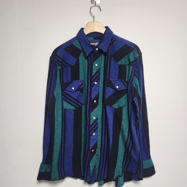 랭글러Wrangler 웨스턴 플란넬 셔츠 L - S69