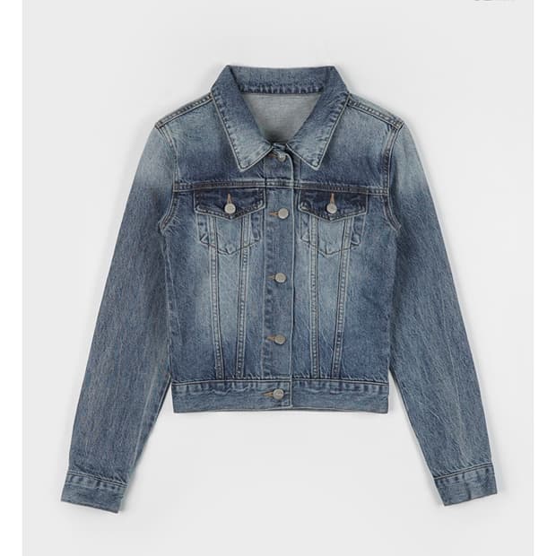 블랙업 스위텐 워싱 데님자켓