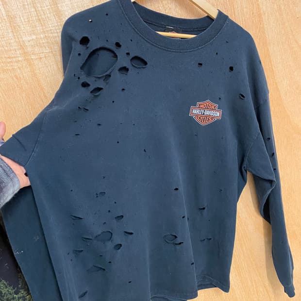 00s HARLEY DAVIDSON destroyed t-shirt