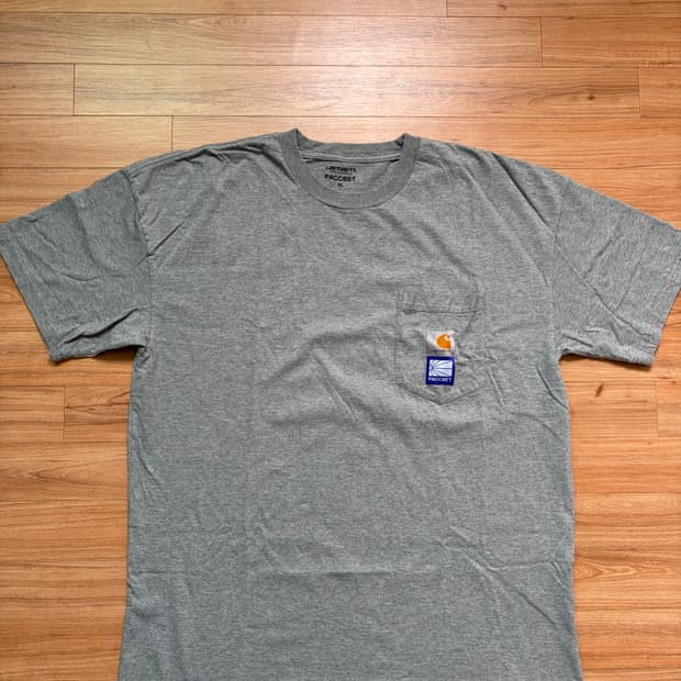 [XL] 칼하트x라스벳 포켓 티셔츠 그레이