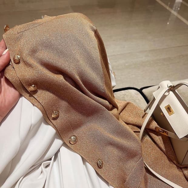 Monte-carlo Pearl cardigan(gold)