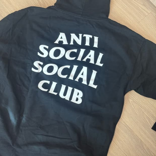 [XXL] 안티소셜소셜클럽 후드 블랙