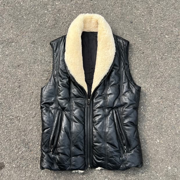 Shellac 쉽스킨 레더 패디드 베스트
