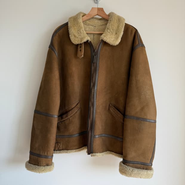 Mario Grande 리얼 레더 양털 무스탕