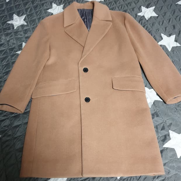 마인드브릿지 안감누빔 울혼방 코트 베이지 (95)