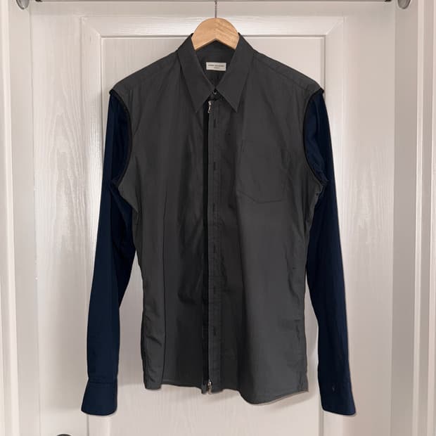 Two-Way zip up shirt