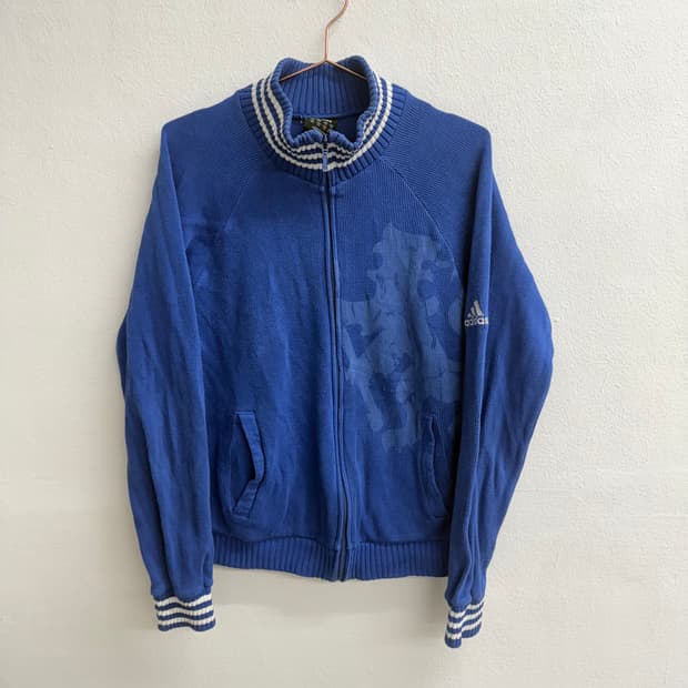 아디다스 리미티드 첼시 집업 니트 딥블루 xs