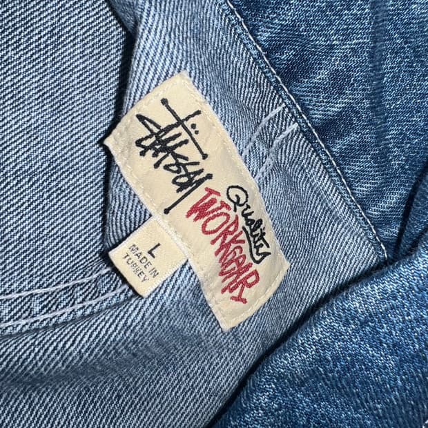 [급매]Stussy Workgear Denim Chore Jacket L
