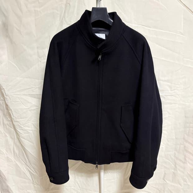 아트이프액츠 울 캐시미어 아티클 해링턴 자켓 / 블랙 L