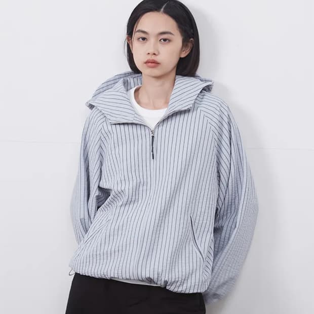 오헤시오 스트라이프 윈드브레이커 점퍼