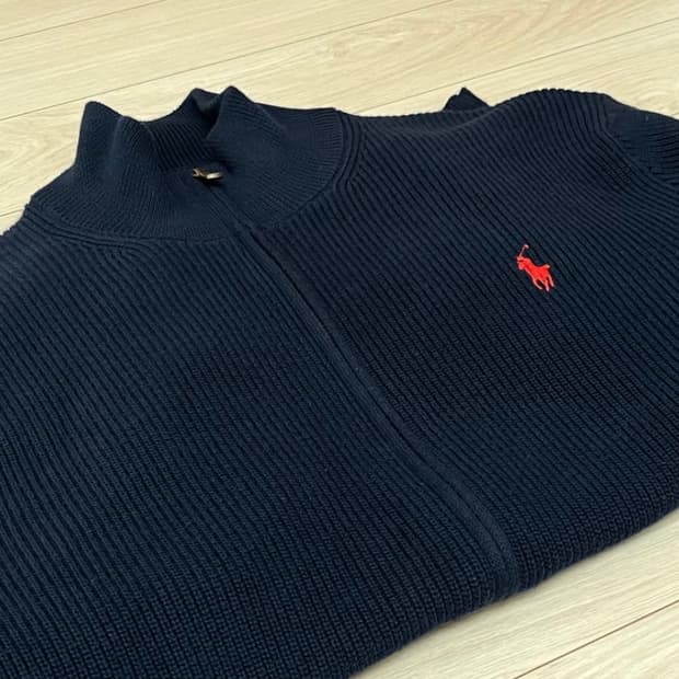 정품 새상품 폴로랄프로렌 풀집업 니트
